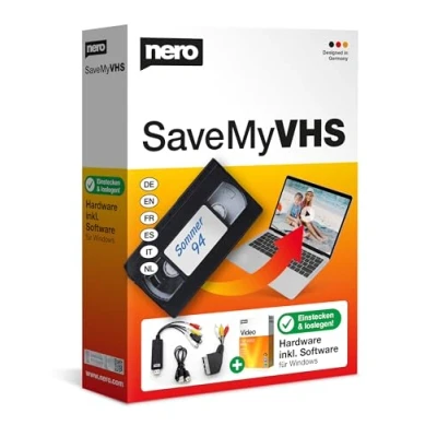 Obrázek Nero SaveMyVHS Zpracování videa Digitalizace videokazet Windows 11/10 / 8/7