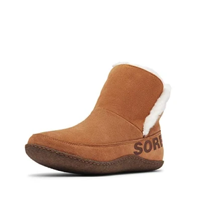 Obrázek Sorel NAKISKA BOOTIE Hausschuhe Stiefel für Damen, Braun (Camel Brown x Natural), 36.5 EU