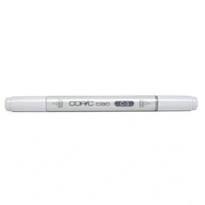 Obrázek COPIC Ciao Marker typ C 3, cool gray No. univerzální zvýrazňovač rozvržení, na bázi alkoholu, se středně širokým a kartáčovým hrotem