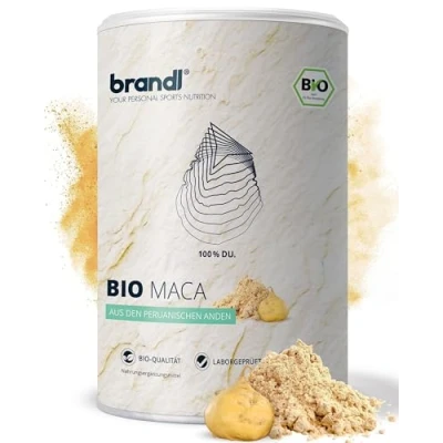 Obrázek Maca prášek bio z Peru optimalizovaný pro sportovce by brandl® plněný v Německu 500 g