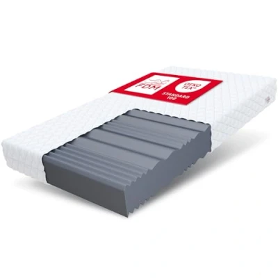 Obrázek FDM Matrace Livia 140 x 200 cm, pěnová matrace, stupeň tvrdosti H3, 16 výška profilovaná pěna, 7zónová vysoce elastická HR T25 s vlnitým stříháním, polyester