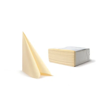 Obrázek Alvotex CHIC Airlaid 50 ubrousků, podobné látce, vysoce kvalitní, jednorázový ubrousek, šampaňské, 40 x cm