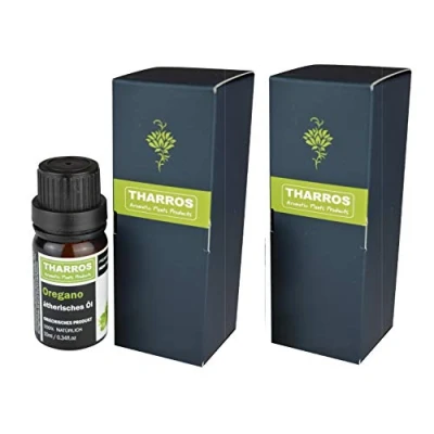 Obrázek Balení 2 ks Tharros Wilder Berg oregano olej k užívání 100% éterický z Řecka, Origanum vulgare hirtum, x 10 ml v prémiové kvalitě, Carvacrol, oil,