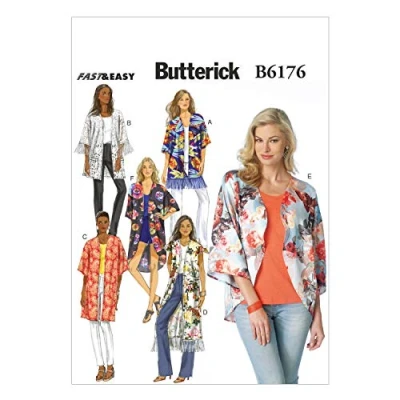 Obrázek Butterick Střihový vzor, polyester, vícebarevný, ZZ (LRG XLG XXL)