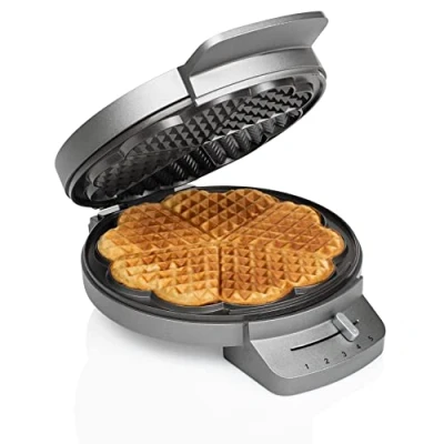Obrázek Princess Vaflovač 132380, s tvarem vafle, 1200 W, délka kabelu 0,85 m, 5 stupňů topení, kontrolkou