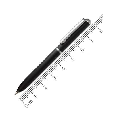 Obrázek Online 43010/3D miniaturní otočné kuličkové pero červené s kovovou sponou, standardní náplň D1 mini kulička na peněženku délka 8 cm, vhodné pro peněženku, malé kapsy cesty barva psaní černá
