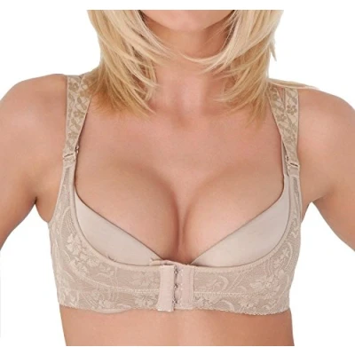 Obrázek Boolavard Oktoberfest Dirndl Push Up podprsenka Zvedání poprsí černá/barva kůže vel. S XXL., Pleťová