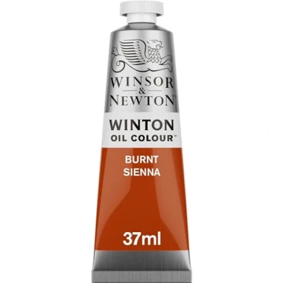 Obrázek Winsor &amp; Newton 1414074 Winton, jemná kvalitní olejová barva 37 ml tuba s rovnoměrnou konzistencí, odolná vůči světlu, vysoká krycí schopnost, bohatá na barevné pigmenty vypalovaná Siena