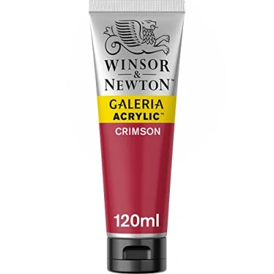 Obrázek Winsor &amp; Newton Akrylová barva Galeria 2131203, vysoká pigmentace, stálá na světle, máslová konzistence, 120 ml tuba, karmín