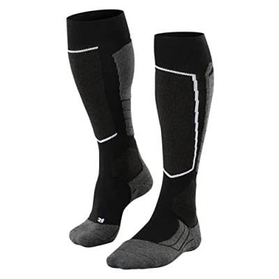 Obrázek FALKE Pánské lyžařské ponožky SK2 Wool, středně silné polstrování, protiskluzové podkolenky, velmi teplé, lyžování, prodyšné, rychleschnoucí, regulace klimatu, vlna, zabraňující zápachu,