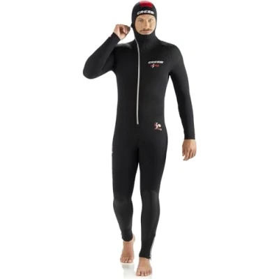 Obrázek Cressi Diver Man All in One Jednodílný ultra strečový neoprenový oblek pro potápění, pánský 5 mm, černá/červená, S