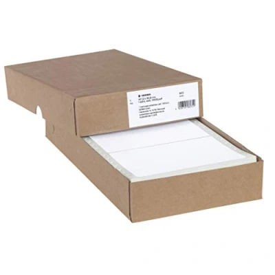 Obrázek HERMA 8072 počítačové etikety nekonečně perforované, 147,32 x 99,2 mm, 1vodivé, 1000 kusů, samolepicí, nekonečné nálepky s okrajem vodicího otvoru, matné, prázdné papírové etikety, bílé