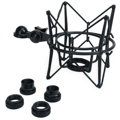 Obrázek KEEPDRUM MS090B mikrofon pavouk Shockmount elastický držák černý