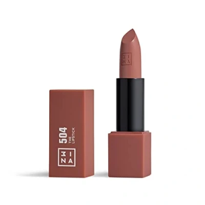 Obrázek 3INA MAKEUP The Lipstick 504 červená matná rtěnka s vitaminem E a bambuckým máslem Dlouhotrvající vysoce pigmentovaný krém vanilková vůně Vegan Cruelty Free