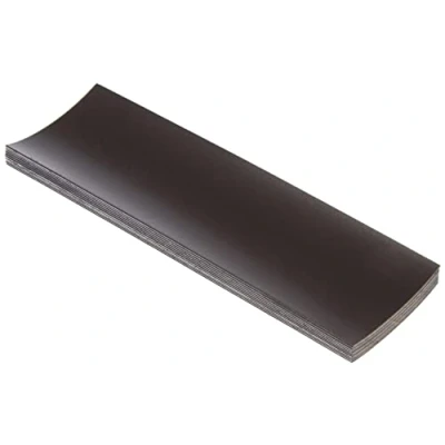 Obrázek Magnet Expert FML12040GW 10 flexibilní magnetické štítky s lesklým stíracím povrchem, balení 10, kov, bílá/stříbrná, 120 x 40 0,76 mm