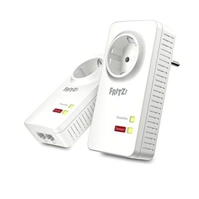 Obrázek AVM Sada FRITZ!Powerline 1220 (1 200 MBit/s, 2x gigabitová LAN v jednom adaptéru, ideální pro aplikace NAS a HD streaming, německá verze)