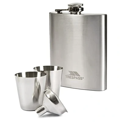 Obrázek Trespass Unisex Dramcask aus Edelstahl Geschenkset, Silver, Nicht zutreffend EU