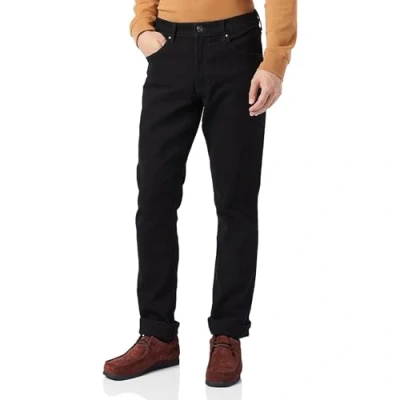 Obrázek Wrangler Pánské Red Kabel Regular Jeans, Black Rinse