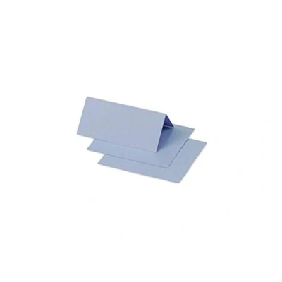 Obrázek Clairefontaine 11539C balení s 25 kartami ve formátu DL, 210 g 106 x 213 mm, levandulová modrá