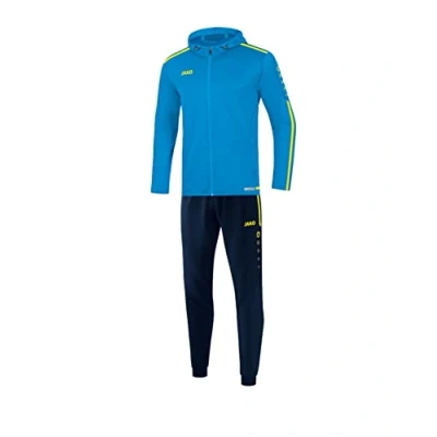 Obrázek JAKO Pánská tréninková souprava Polyester Striker 2.0 s kapucí, modrá/neonově žlutá, XXL, M9419
