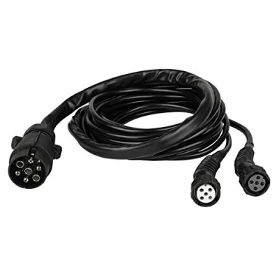 Obrázek Las 10260 zdroj Kabel 7 kabelů zástrčka pro 4 m