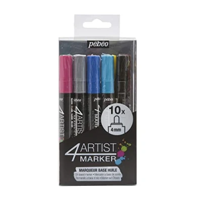 Obrázek Pébéo 580889 4 Artist Marker Set Malerei Mehrfarbig 20 x 8 cm