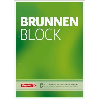 Obrázek Brunnen Dopisní blok / psací (A4, prázdný, 50 listů, 70 g/m², 2krát děrovaný)