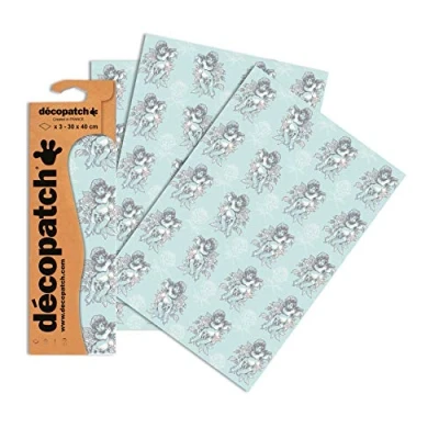 Obrázek Decopatch Papier No. 761 (blau Putten, 395 x 298 mm) 3er Pack