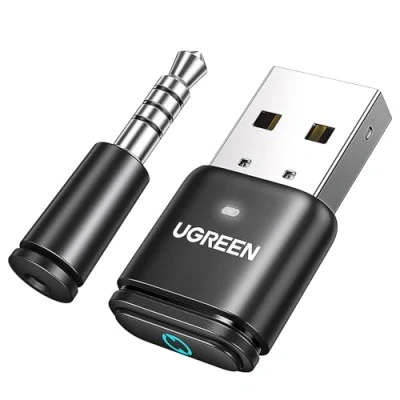 Obrázek UGREEN aptX 5.3 Bluetooth USB audio pro PS5/PS4/Switch/PS4 Dongle Handsfree adaptér PC Stick Windows, macOS
