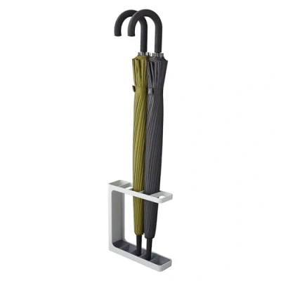 Obrázek Yamazaki 7930 Grind stojan na deštník, minimalistický design, ocel/polypropylen, bílý, 23,5 x 6,5 24,3 cm (DxŠxV)