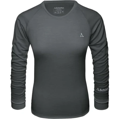 Obrázek Dámské turistické tričko s 1/1 rukávem Schüffel Merino Sport Pirate Black, M EU