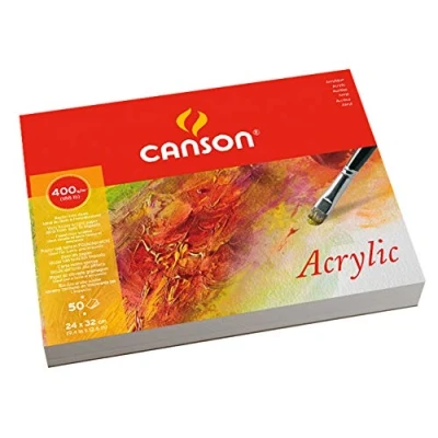 Obrázek Canson 200807412 akryl, 24 x 32 cm, přírodní bílá
