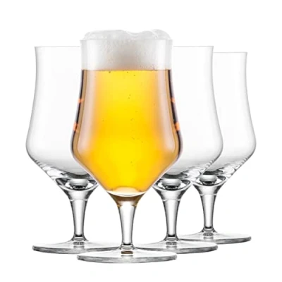 Obrázek SCHOTT ZWIESEL Univerzální sklenice Beer Basic 0,3 (4dílná sada), klasická pivní pro Craft Beer, tritanové křišťálové vhodné do myčky, Made in Germany (výr. č. 130013), křišťál