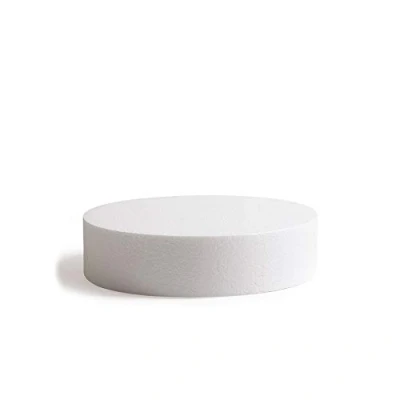 Obrázek DISC POLYSTYREN 35 x 7, 5 h cm základ pro zdobení koláčů design cukrová pasta, bílá