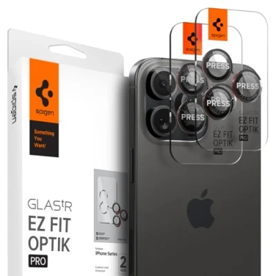 Obrázek Spigen Sklo. tR EZ Fit Optik Pro ochrana fotoaparátu kompatibilní s iPhone 16 Pro/Pro Max, 15 14 série L, individuální fotoaparátu,