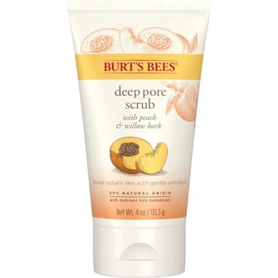 Obrázek peeling Burt&#039;s Bees Hluboké čištění pórů, s broskvovou a vrbovou kůrou, na obličej, 113,3 g