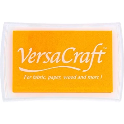 Obrázek Tsukineko VersaCraft inkoustový polštářek žlutý, Lemon Yellow velký vodní bázi, stropní, odolný proti vyblednutí, polymer, velikost polštářku: 7,6 x 4,7 cm