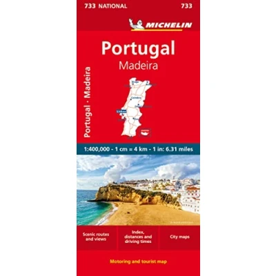 Obrázek Michelin Portugal Madeira: Straßen und Tourismuskarte 1:400 000 (MICHELIN Nationalkarten)