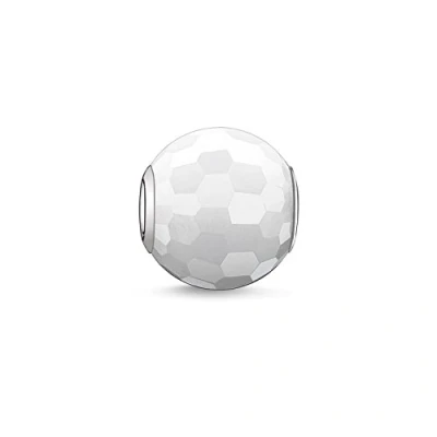 Obrázek Thomas Sabo Dámský Bead Jade bílý karma korálky 925 Sterlingové stříbro K0007 588 14, stříbro, Jadeit