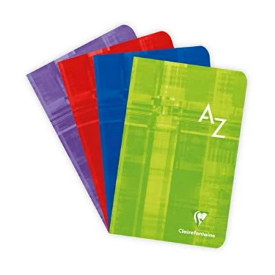Obrázek Clairefontaine 63609C Packung mit 10 Registerbücher 11x17 cm, 48 Blatt, kariert, 90g, farbig sortiert, 1 Pack