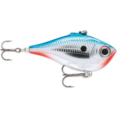 Obrázek Rapala Rybářská návnada Rippin&#039; Rap Slender Body &amp; Lipless Crank Rybářské příslušenství sladkovodní pavouková Variabilní hloubka Rybí 5 cm, 9 g Vyrobeno v Estonsku Chrome Blue