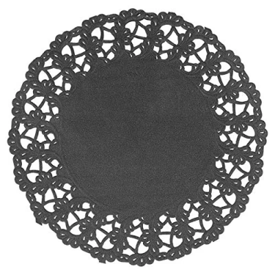 Obrázek Garcia de Pou 250 Einheit rund Deckchen, 14 cm, Papier, schwarz, x 30 cm