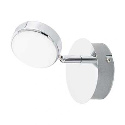Obrázek EGLO LED nástěnná lampa Salto, nástěnné svítidlo, svítidlo z kovu a plastu, do obývacího pokoje v chromu, chodby teplá bílá
