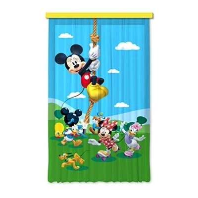 Obrázek Záclona/závěs FCS L 7106 Disney, Mickey Mouse, 140 x 245 cm, 1dílný