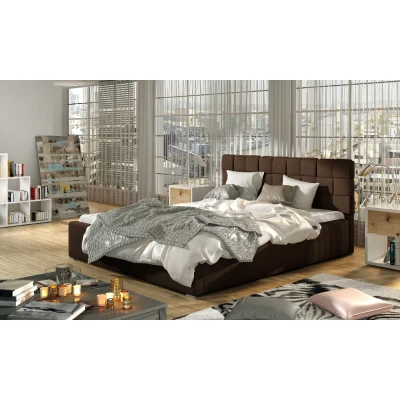 Obrázek Postel Grand 200x200 + kovový rám/ plynový zvedák/ box na podestýlku Materiál / Dekor: Ekokůže Soft 66