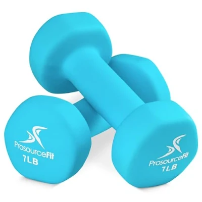 Obrázek ProsourceFit Neoprene Dumbbell Coated for Non Slip Grip, 7 lb
