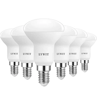 Obrázek LVWIT E14 LED žárovka teplá bílá 7,2 W, 806 lm reflektorová 2700K, reflektor R50 zářič nahrazuje 60W žhavicí světlo, balení po 6 ks