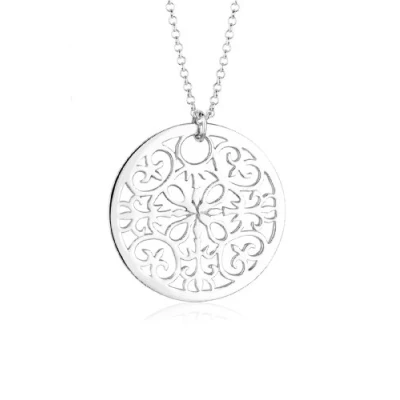 Obrázek Elli Náhrdelník se symbolem mince ornament Stříbro 925,