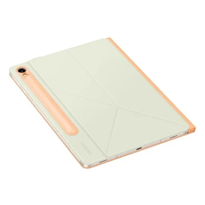 Obrázek Samsung Smart Book Cover EF BX710 für das Galaxy Tab S9, S9 FE, Zweiteiliges Tablet Cover, Hülle, schlank, stilvoller Schutz, praktische Aufstellmöglichkeiten, S Pen Aufbewahrung, Orange