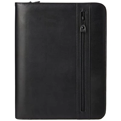 Obrázek Alassio 30043 desky s kroužkovou vazbou LIMONE ve formátu DIN A4, na psaní z FINEtouch imitace kůže, dokumenty v černé barvě, cca 36 x 28,5 4 cm